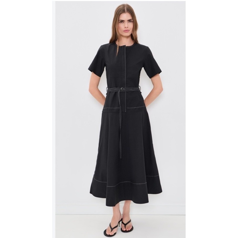 Proenza Schouler White Label Elizabeth Dress Solid Cotton Linen $550 NWT SIZE 6